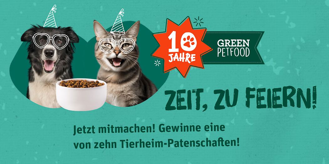 Bild:10 Jahre Green Petfood